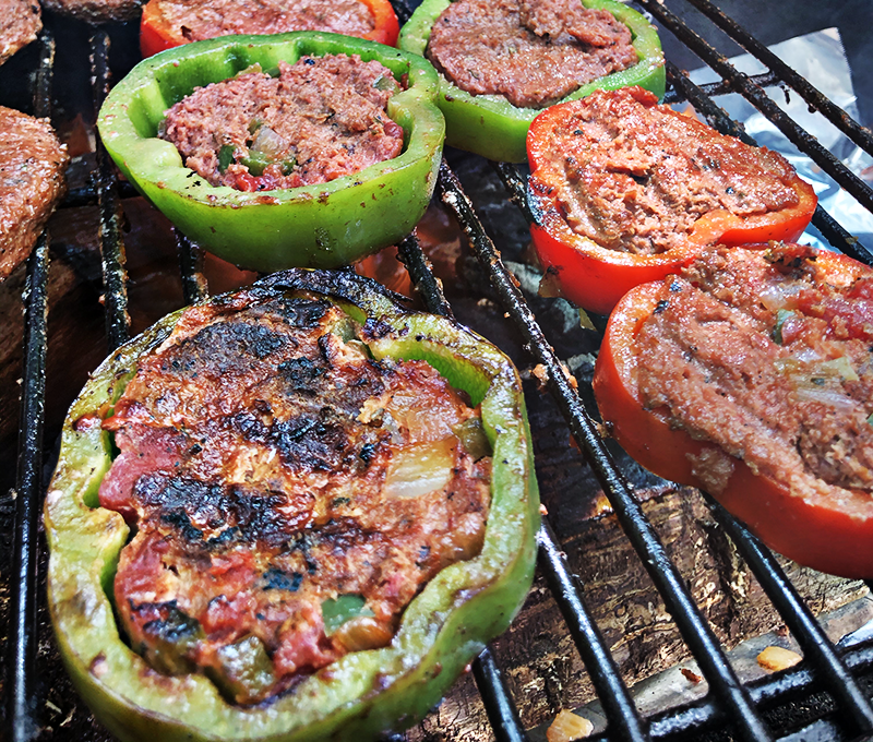 Grilled Pepper Rings (Plant Based Meat)
