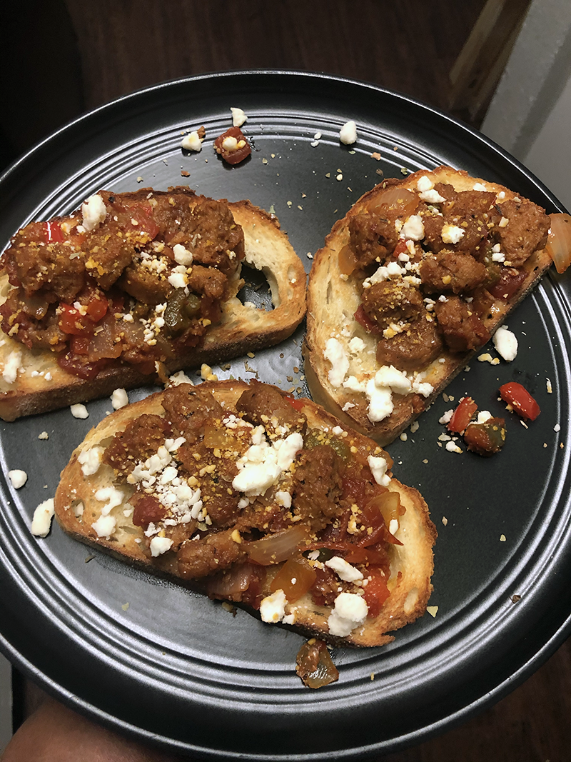 Open Face Steak Sandwich 