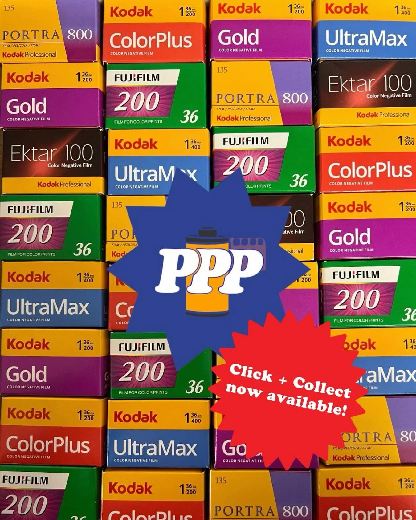 Lab Announcement! 📣 

For all you local lot, we now offer a Click + Collect service for film purchases 🛒 🎞️

👉🏼 Simply order your film online and collect from the Lab Wednesday - Friday, 10am - 3pm. 

🤝 PPP Film Lab x