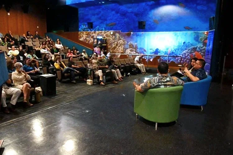 Julian Aguon and Isa Arriola guide Guam community engagement on proposed deep-sea mining