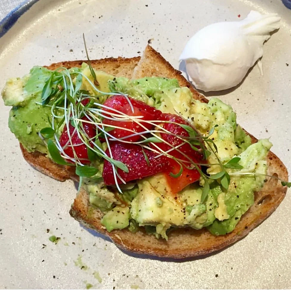 Strawberry and Smashed Avocado Toast