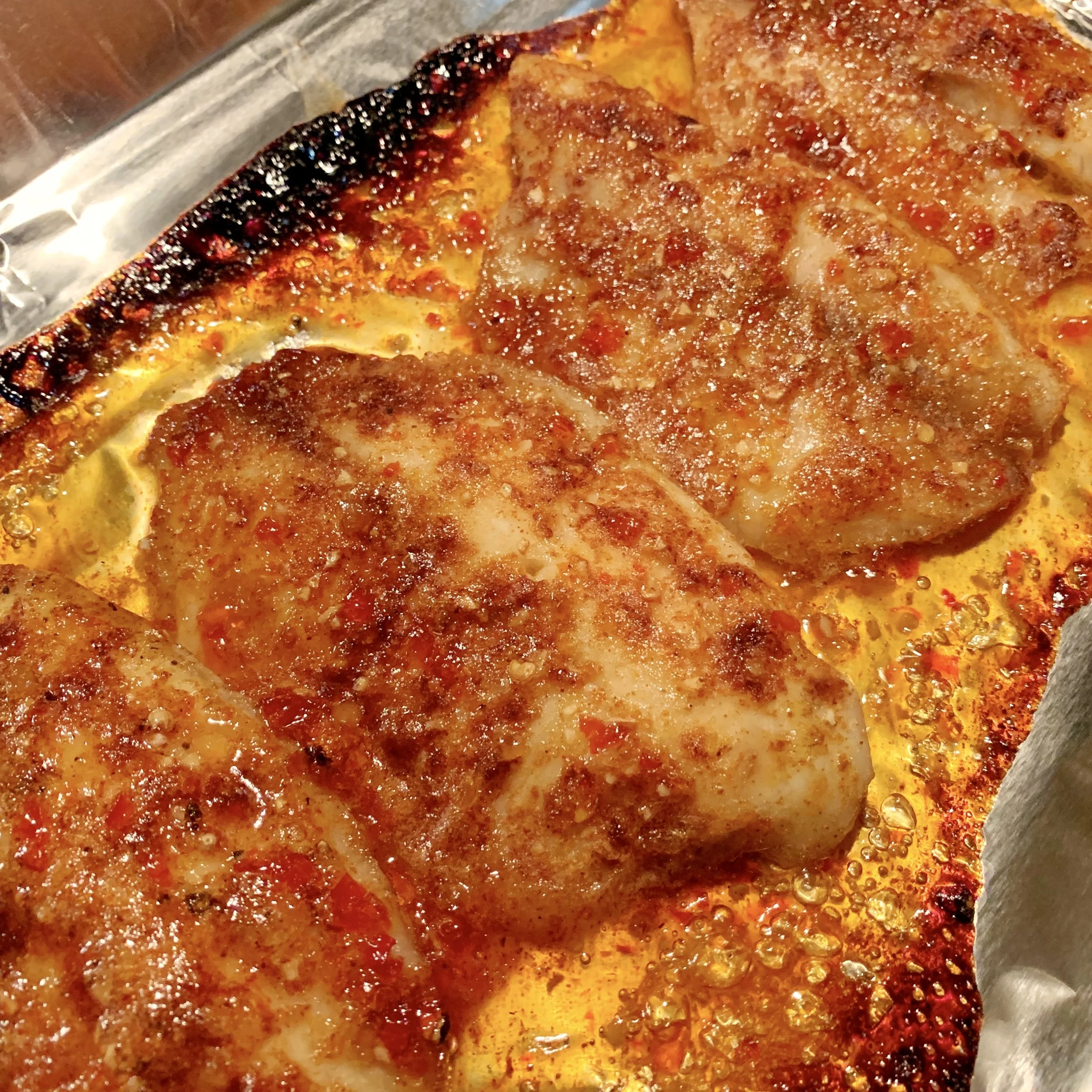 Chris's Last Minute Sweet Chili Tilapia