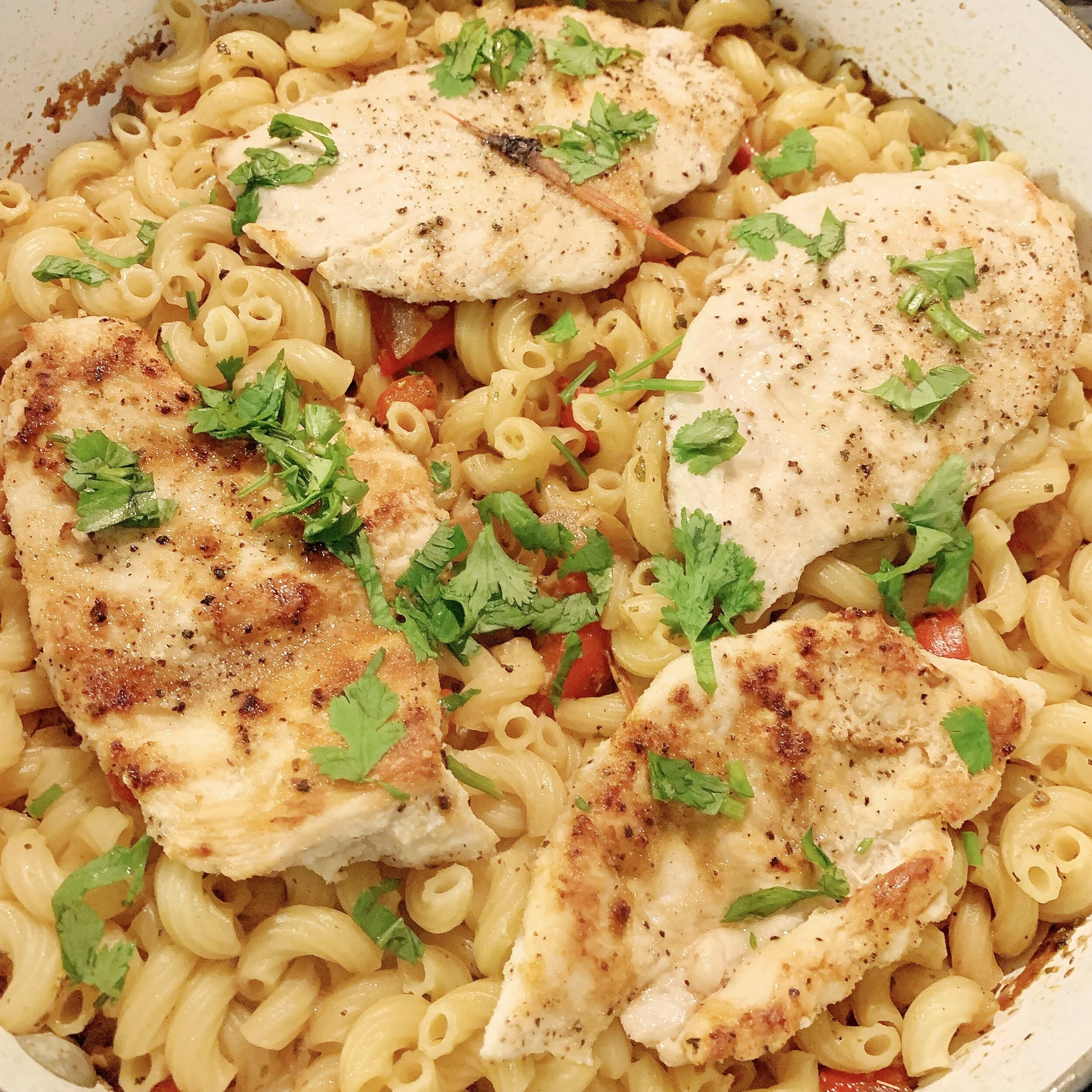 Creamy Cilantro Lime Chicken Pasta