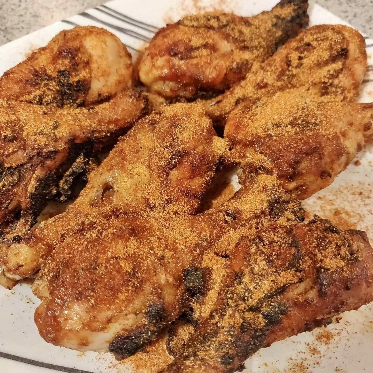 Chris's Spicy Dry Rub Grilled Drumsticks