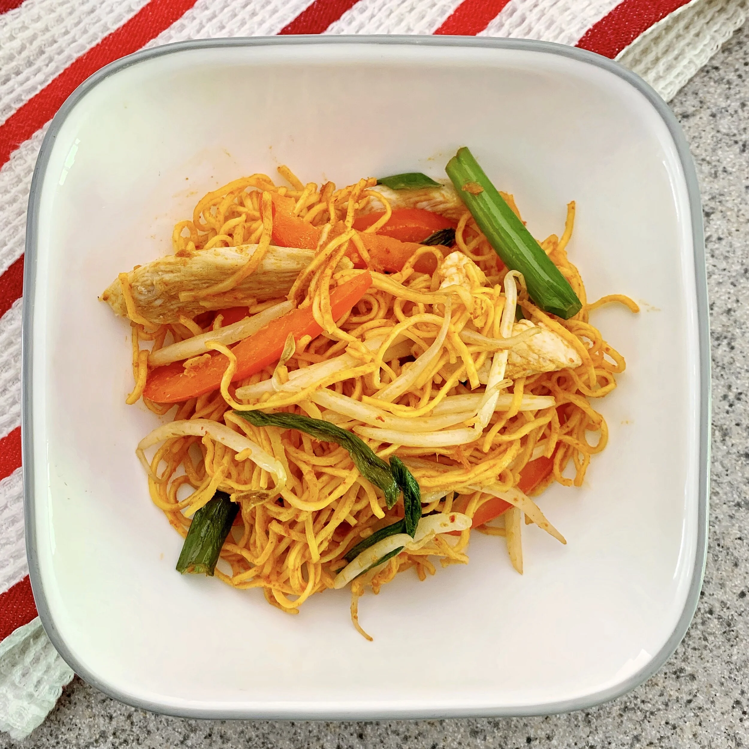 Red Curry Chicken Noodle Bowl