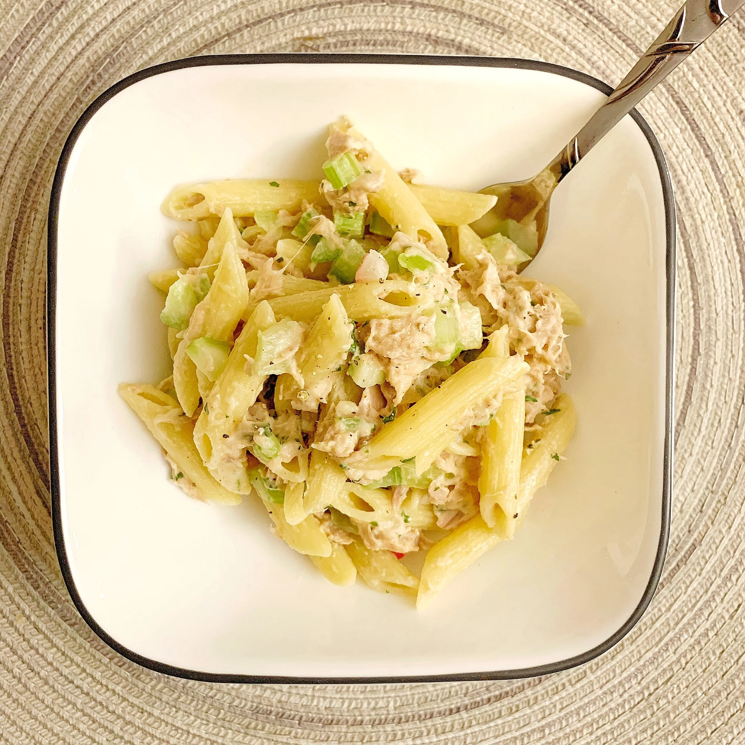 Tuna Melt Inspired Pasta