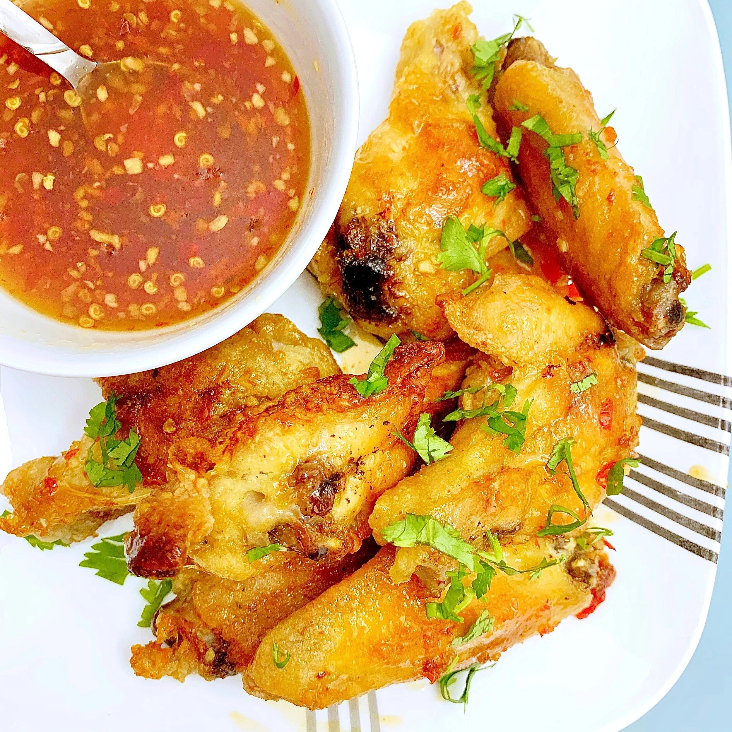 Perfect Crispy Baked Fish Sauce Wings (Ga Nuong Nuoc Mam)