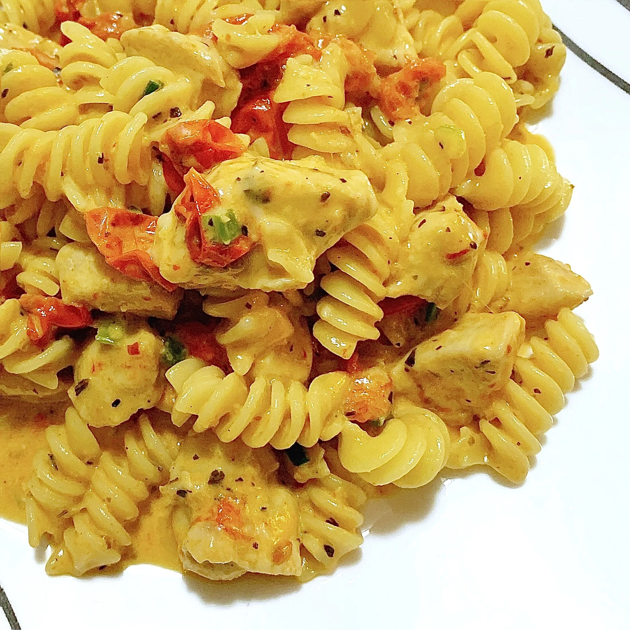 Creamy Kickin’ Chicken Pasta