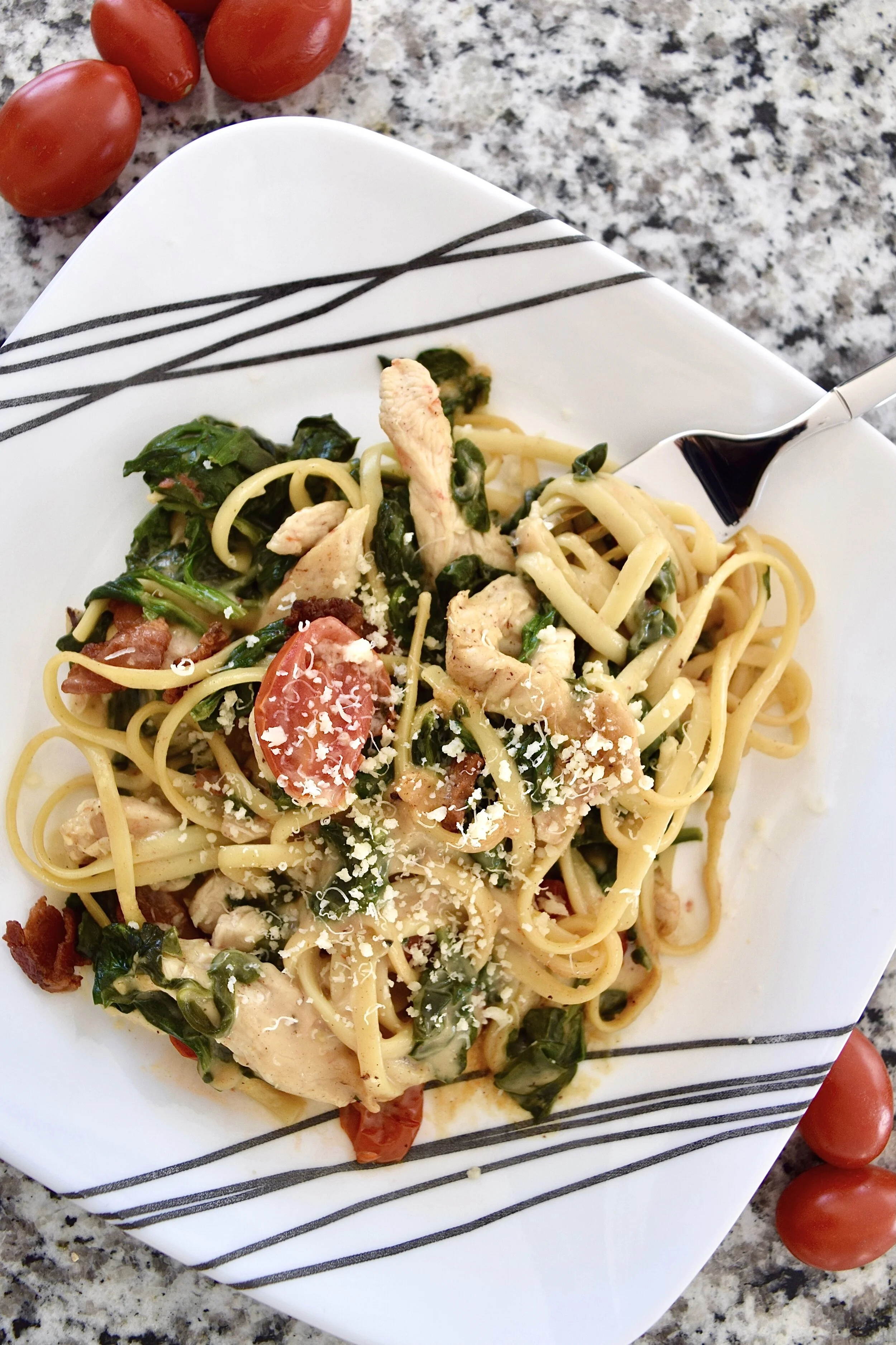 Bacon Chicken Alfredo — Food with Aihoa