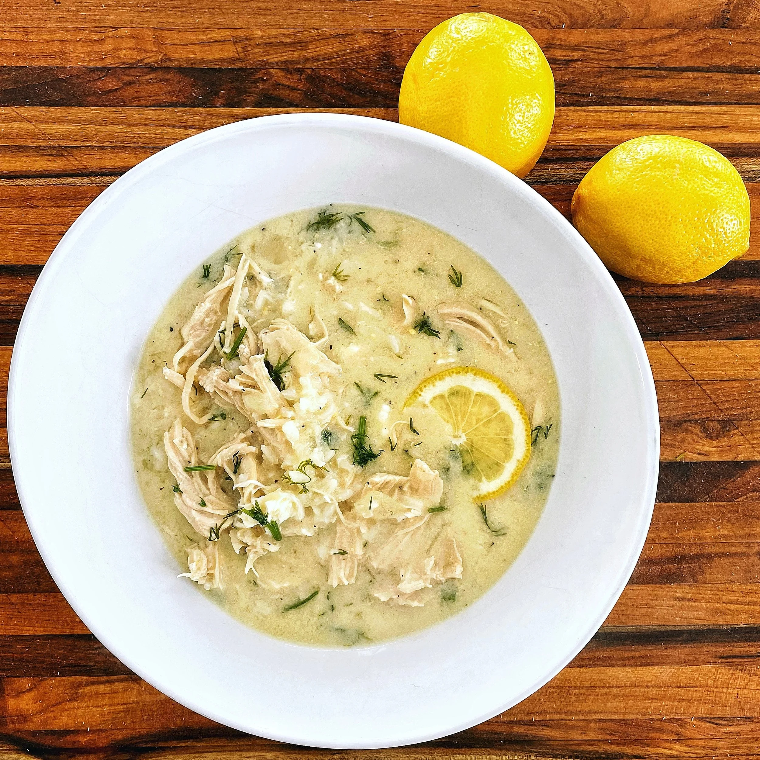 Lemon Chicken and Rice Soup
