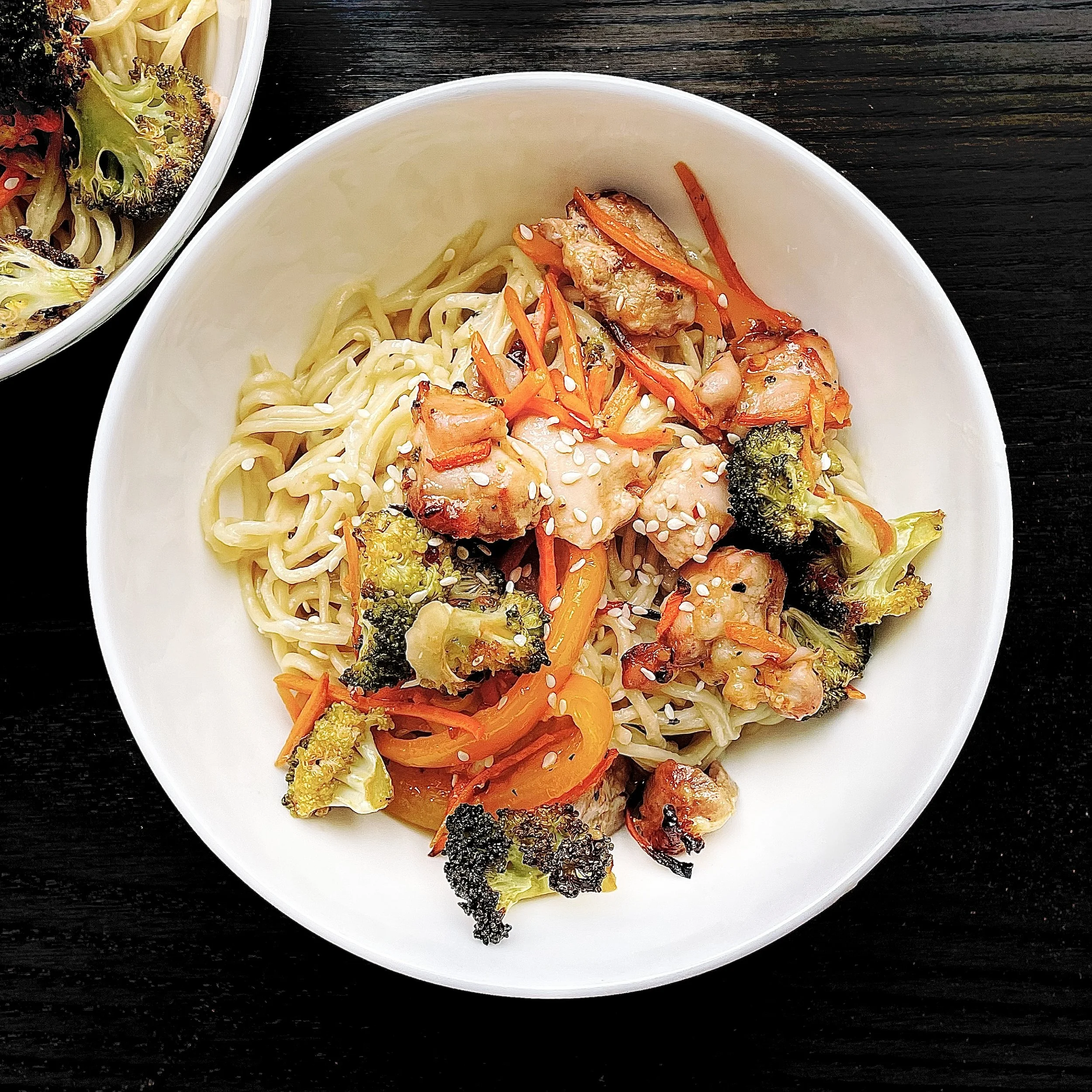Orange Miso Noodle Bowls