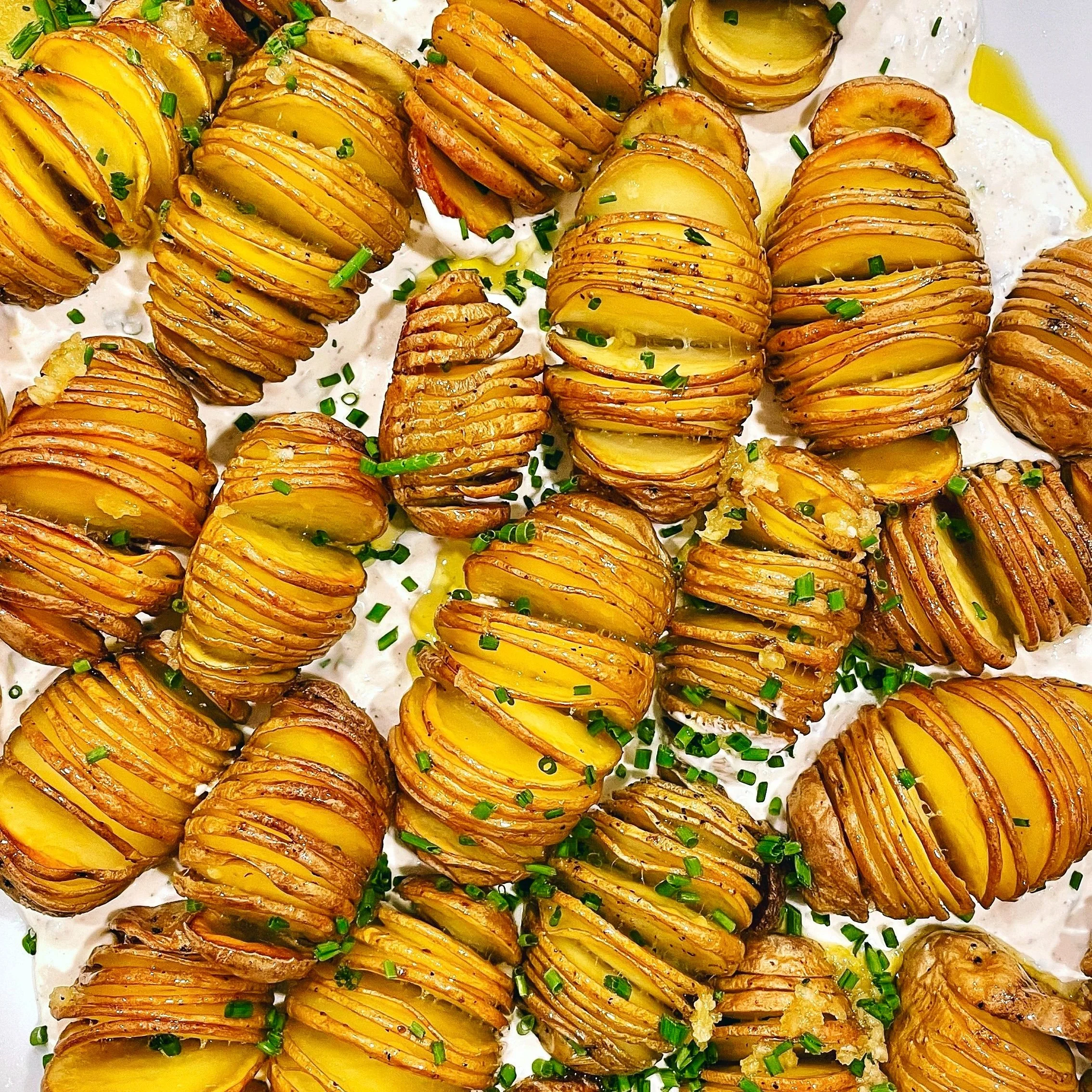 Mini Hasselback Potatoes