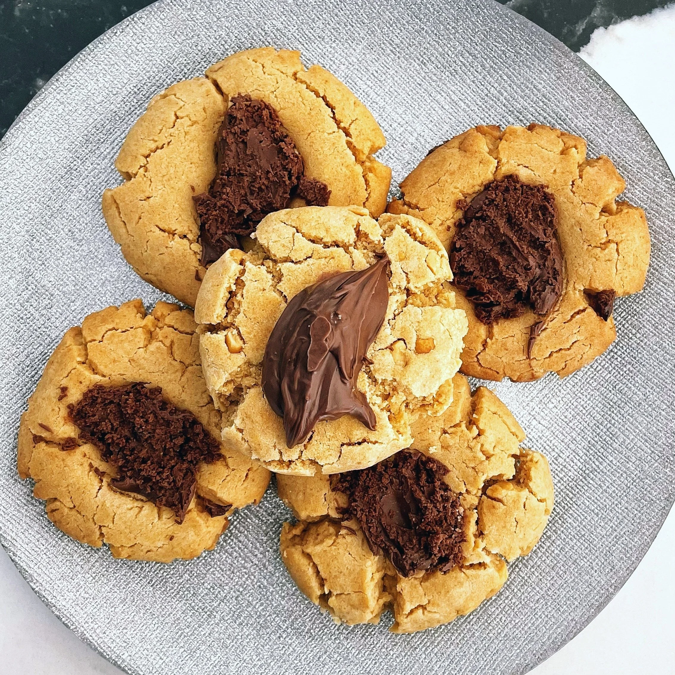 Peanut Butter Nutella Cookies