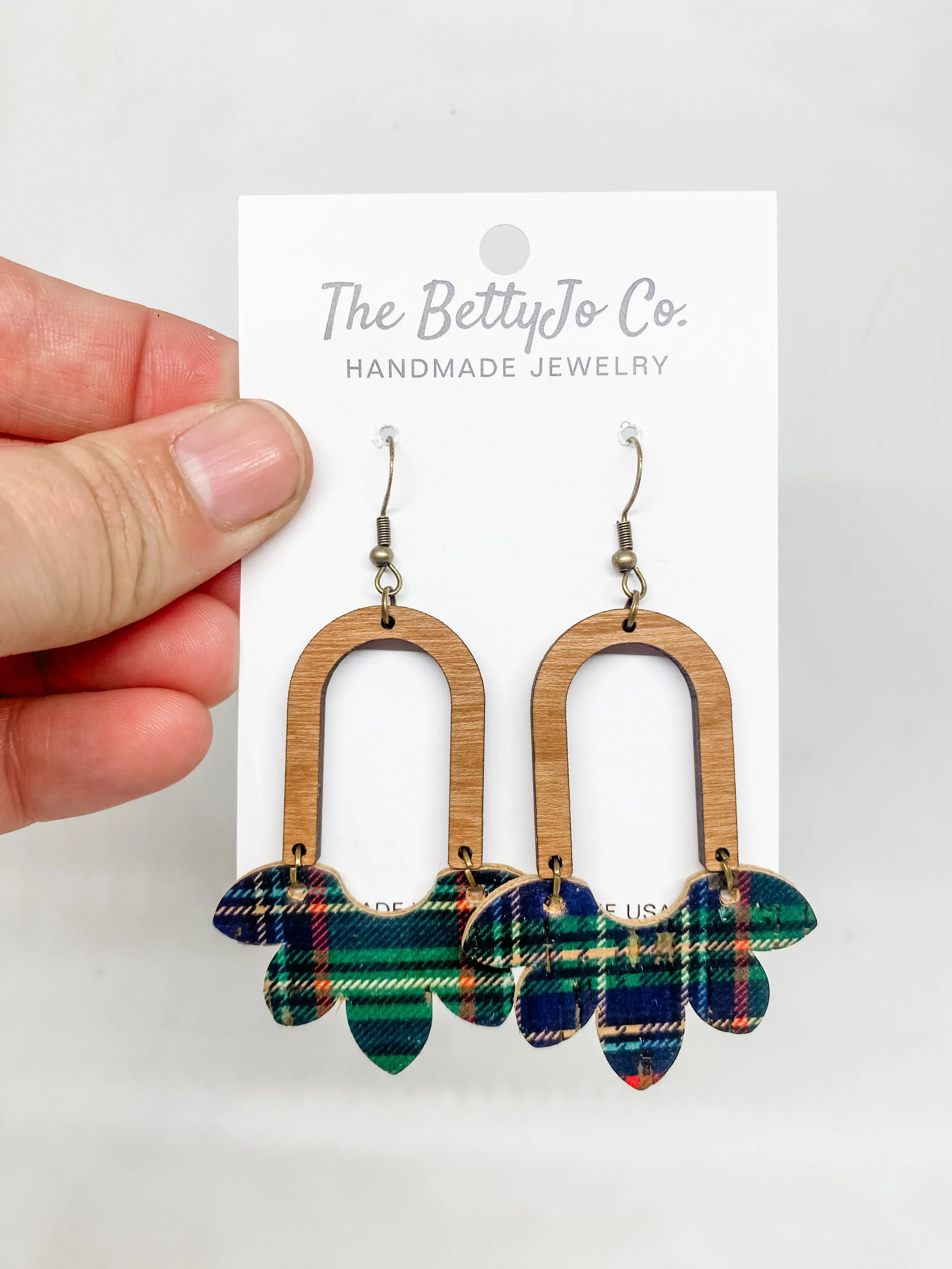 Green/Navy Plaid Arch