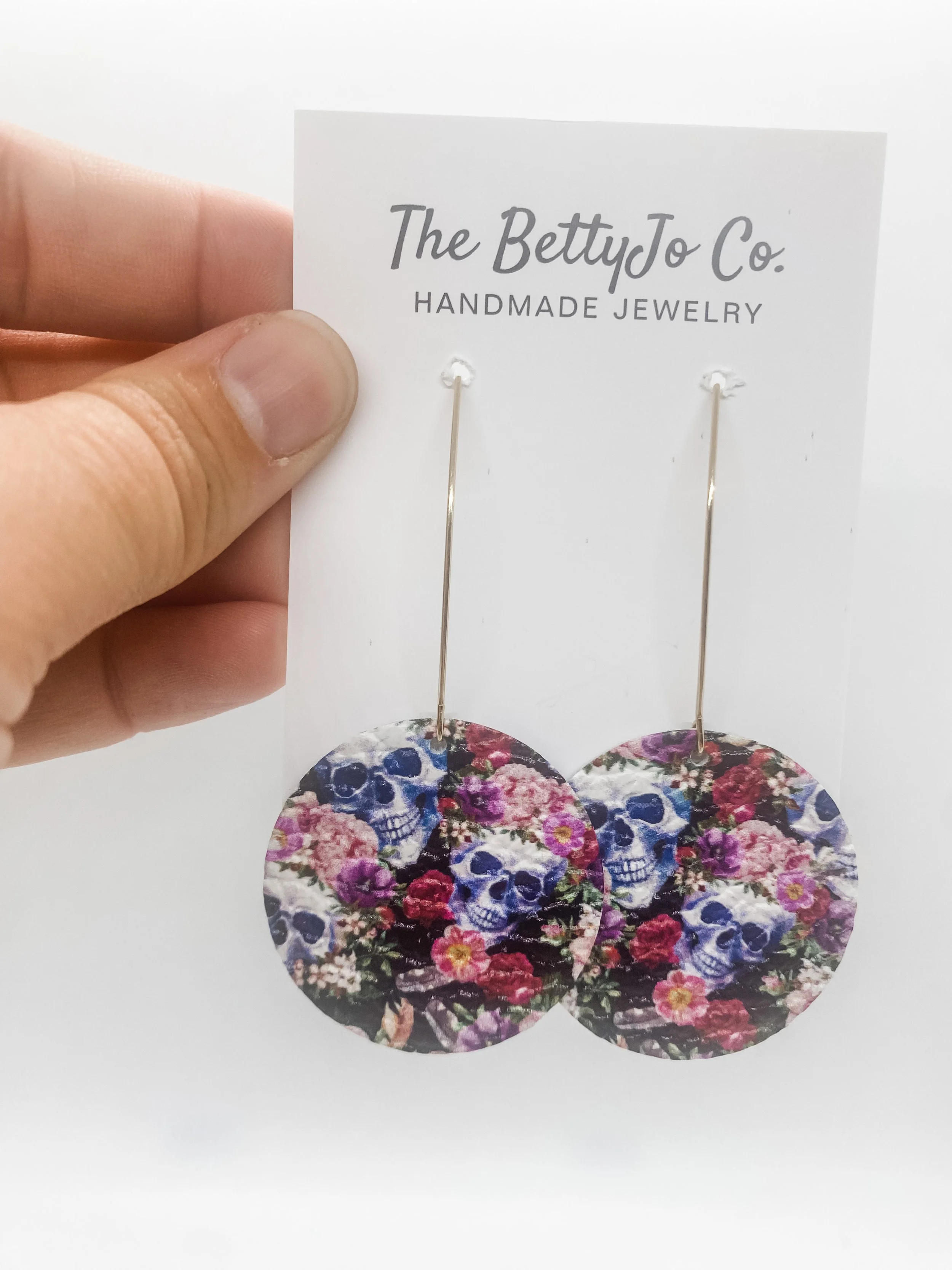 Floral Skulls Circles