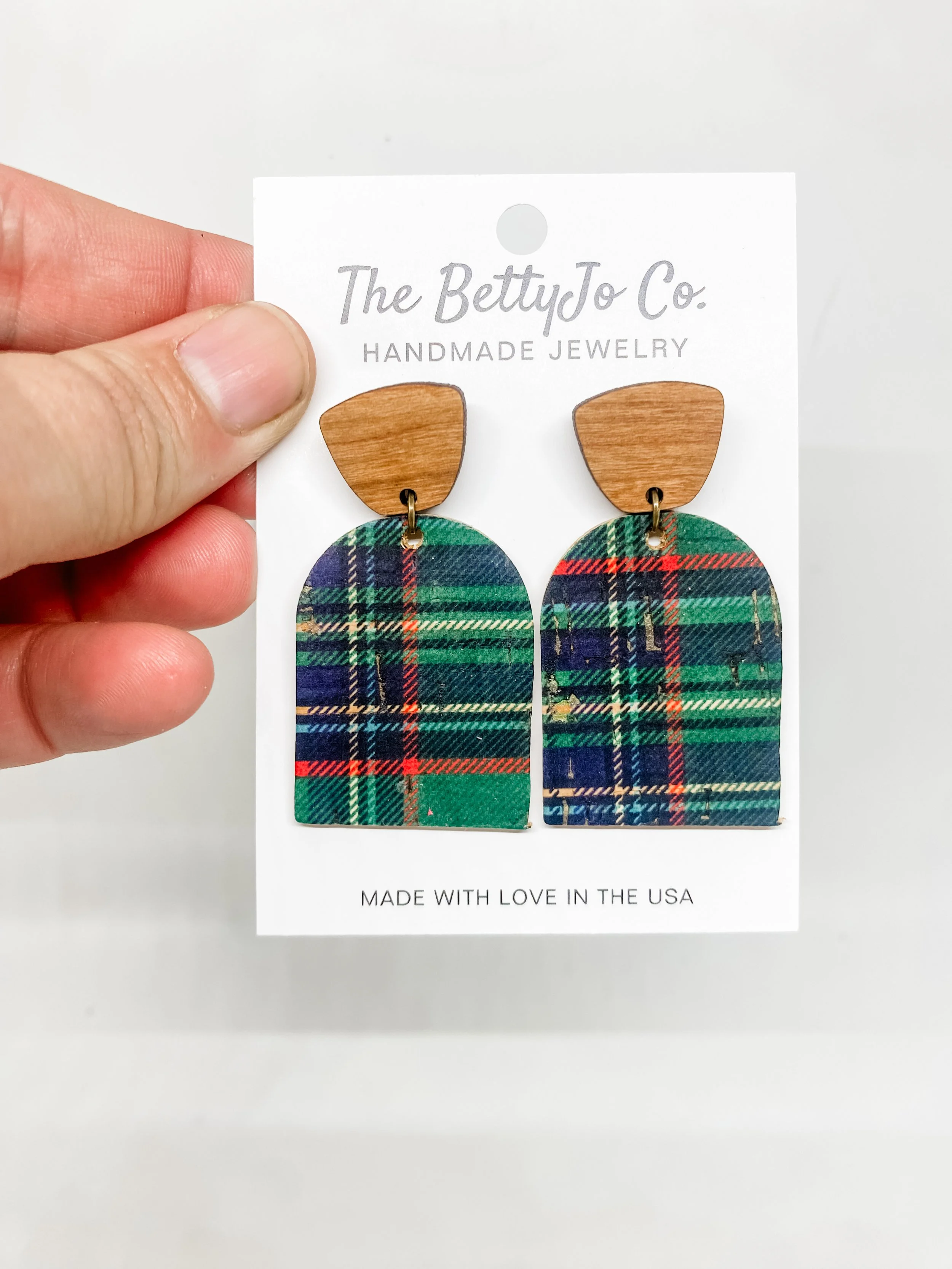 Green and Blue Plaid Vanessa