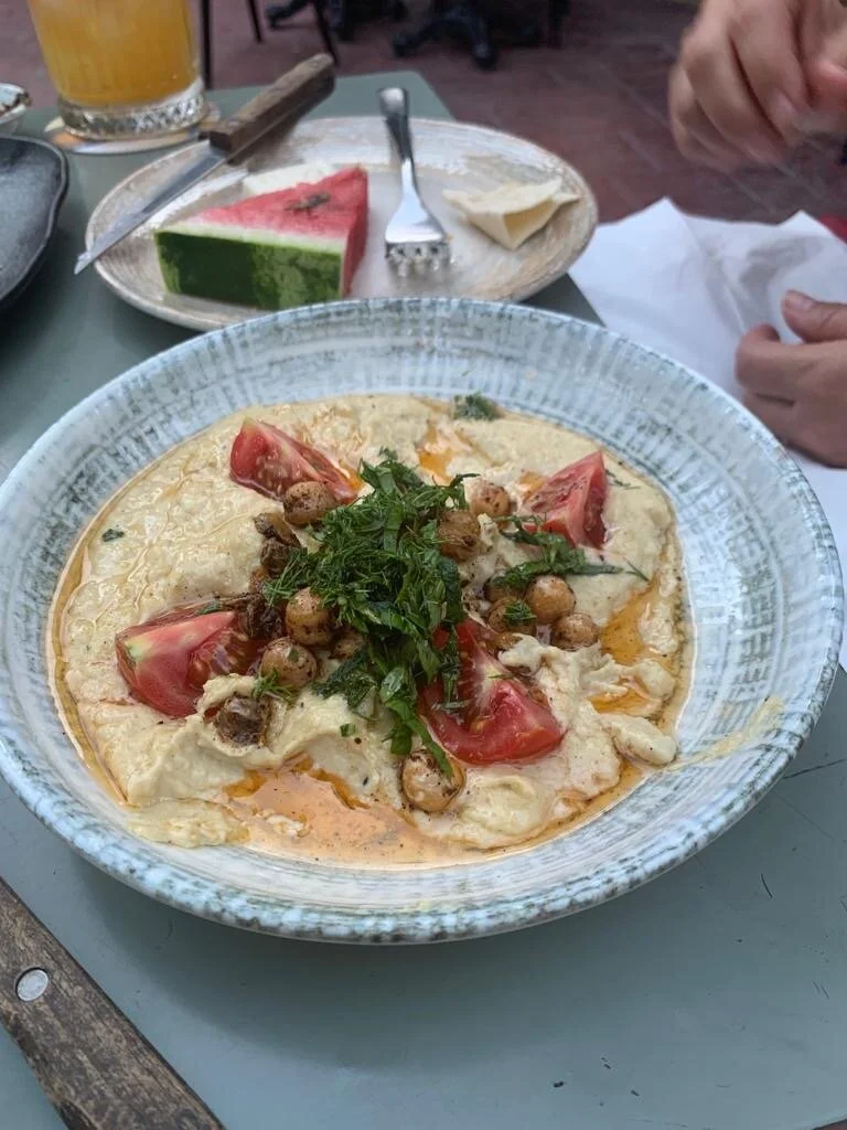 Our fav...warm hummus from Susam