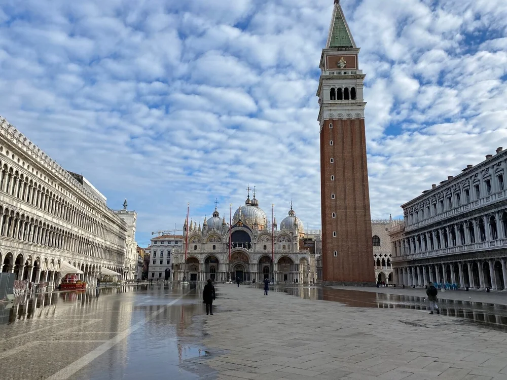 Yes, Venice really is sinking (St. Mark's Square, Venice, Italy) 