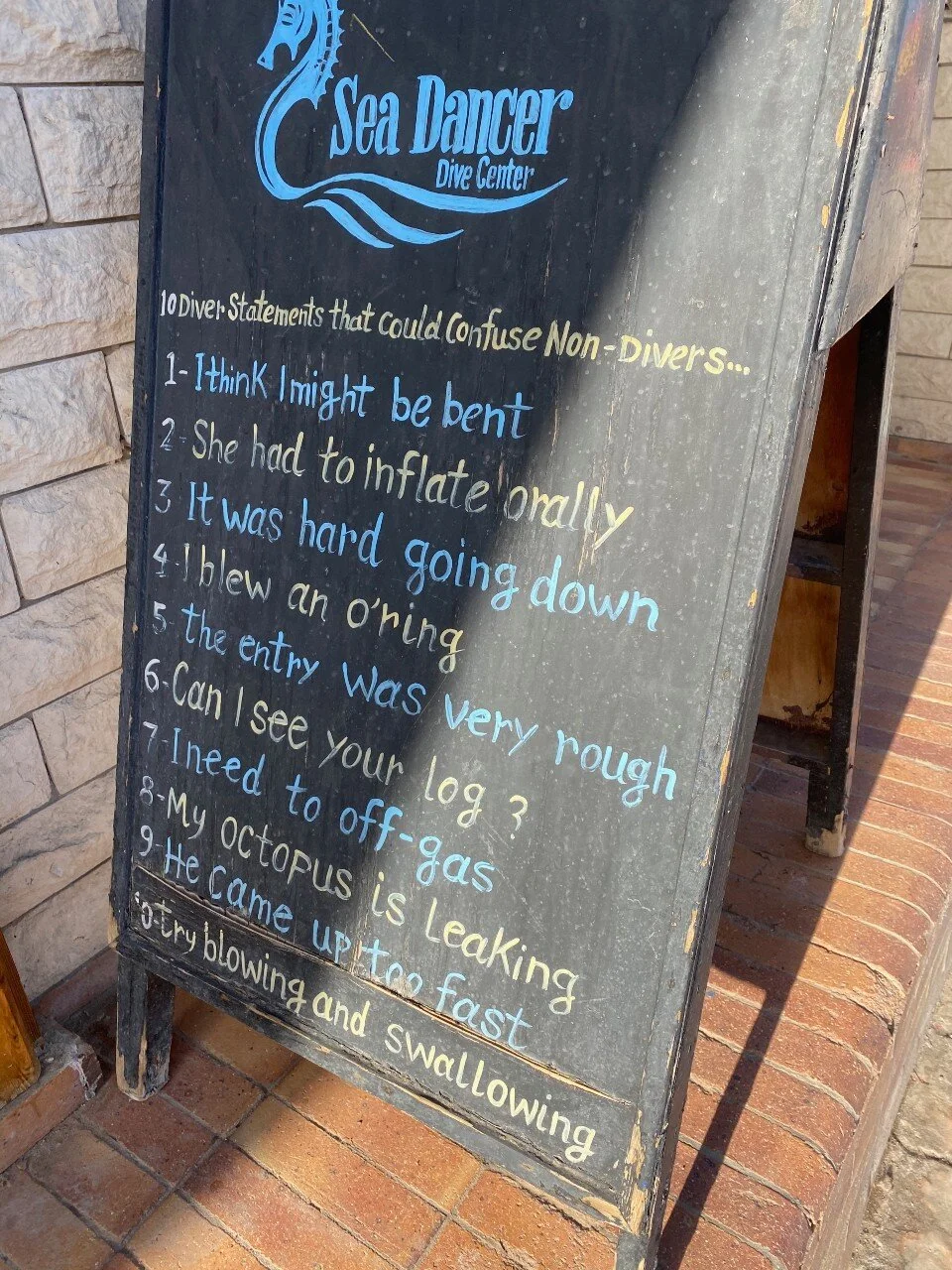 Diver's humor