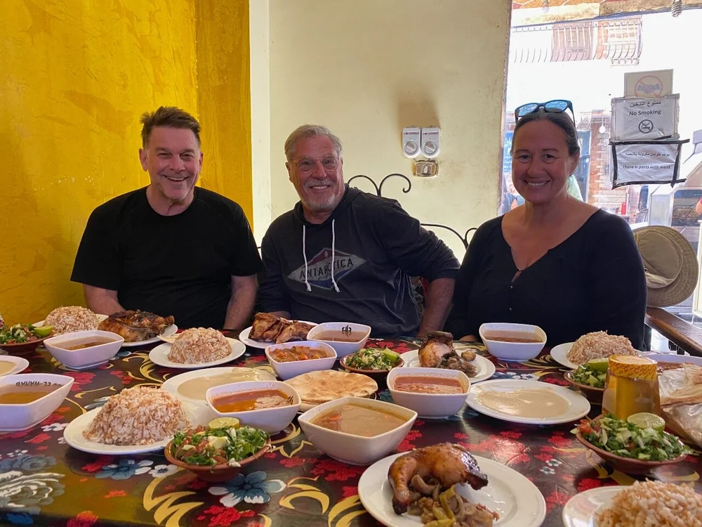 Roasted chicken with all the sides ($6 per person)