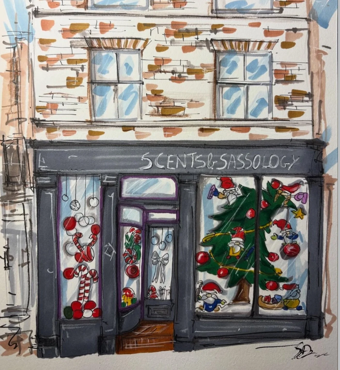 ✨We absolutely love this!🥰
We were genuinely blown away when we saw this beautiful sketch of our shop and Christmas window created by @back_to_painting_by_sara. What an incredible piece of artwork &mdash; it truly made our day!💛🎄

Our Christmas wi
