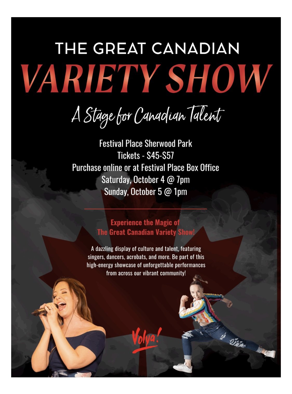 October 4 &amp; 5, 2025 - The Great Canadian Variety Show