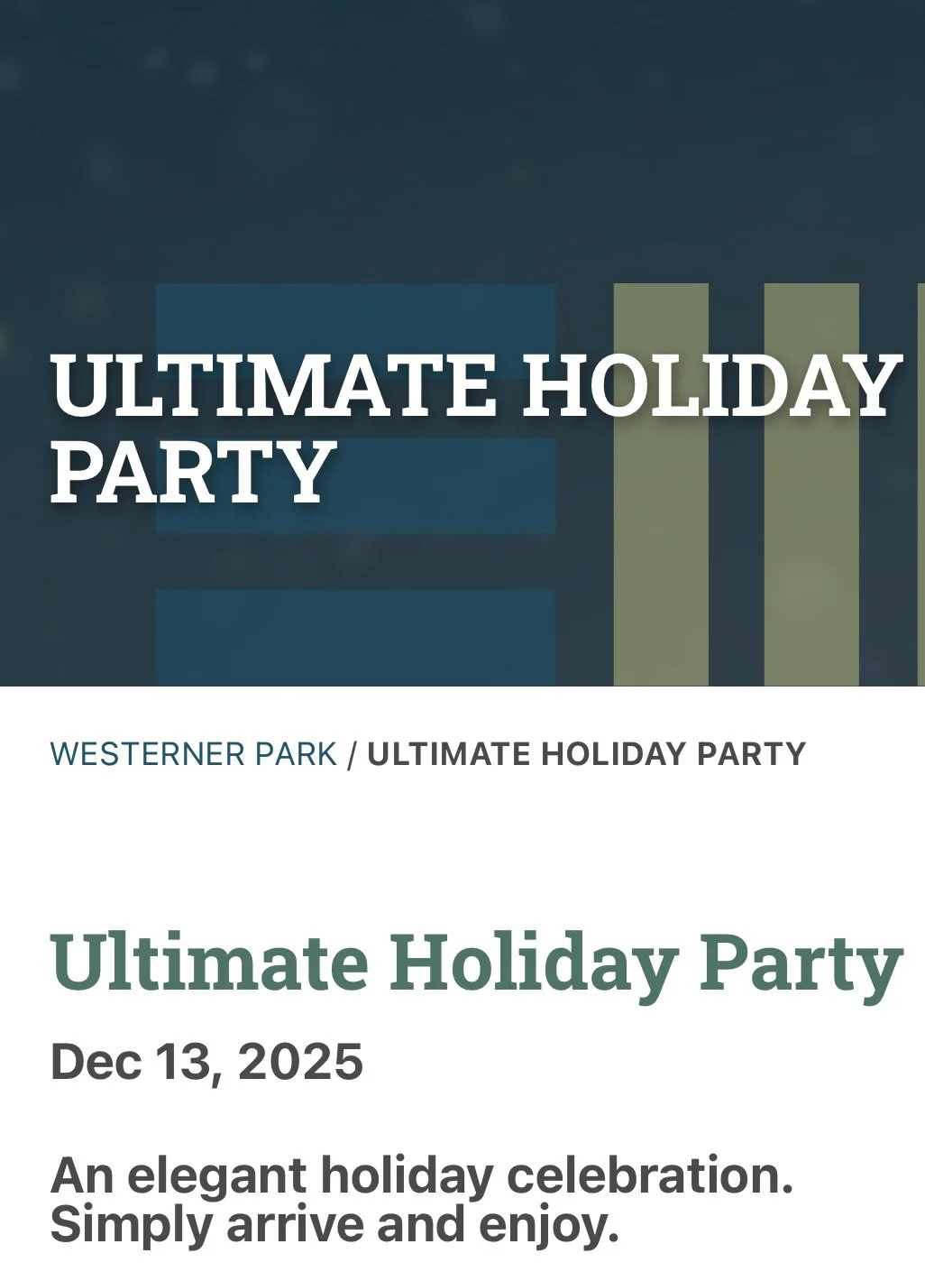 Dec. 13, 2025 - Ultimate Holiday Party