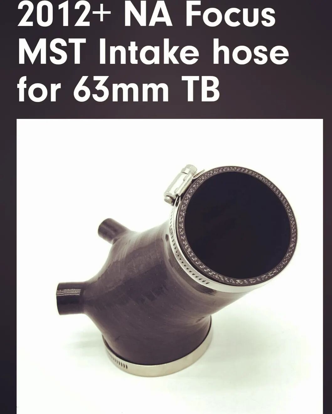 Back in stock, get your 63mm MST intake boot now on our site link in bio. IN STOCK AND READY TO SHIP TODAY