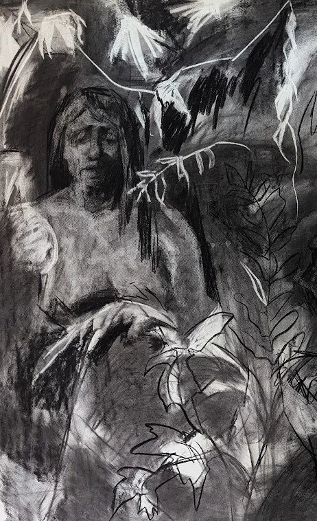 WorkInProgress_AbbigaylePoirier_CharcoalOnPaper_2x4ft.jpg