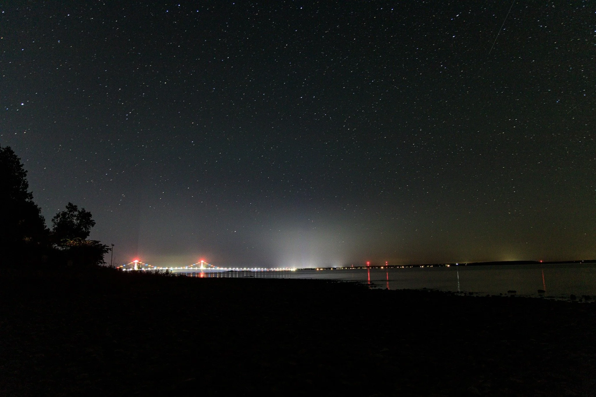 The Mighty Mac lights up the night sky
#mackinacbridge #nightskyphotography