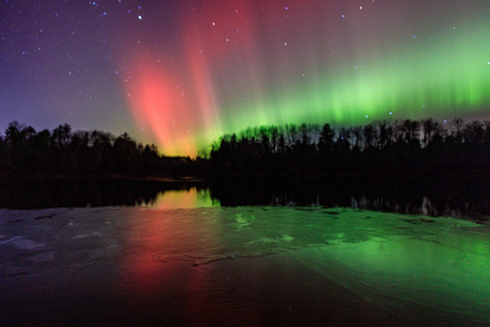 Aurora! What a night. These are my top favorite photos from this spot! 

Taken along the shore of the Sturgeon River between 8:30 pm and 10pm on November 12, 2025.

#auroraborealis #northernlightsphotography #sturgeonriverviews #michiganphotographer 