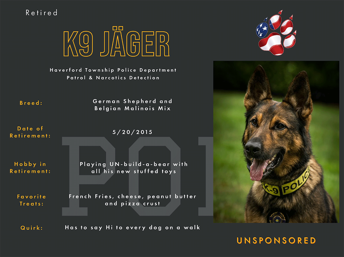 K9 Jager | Haverford Township Police Dept.
