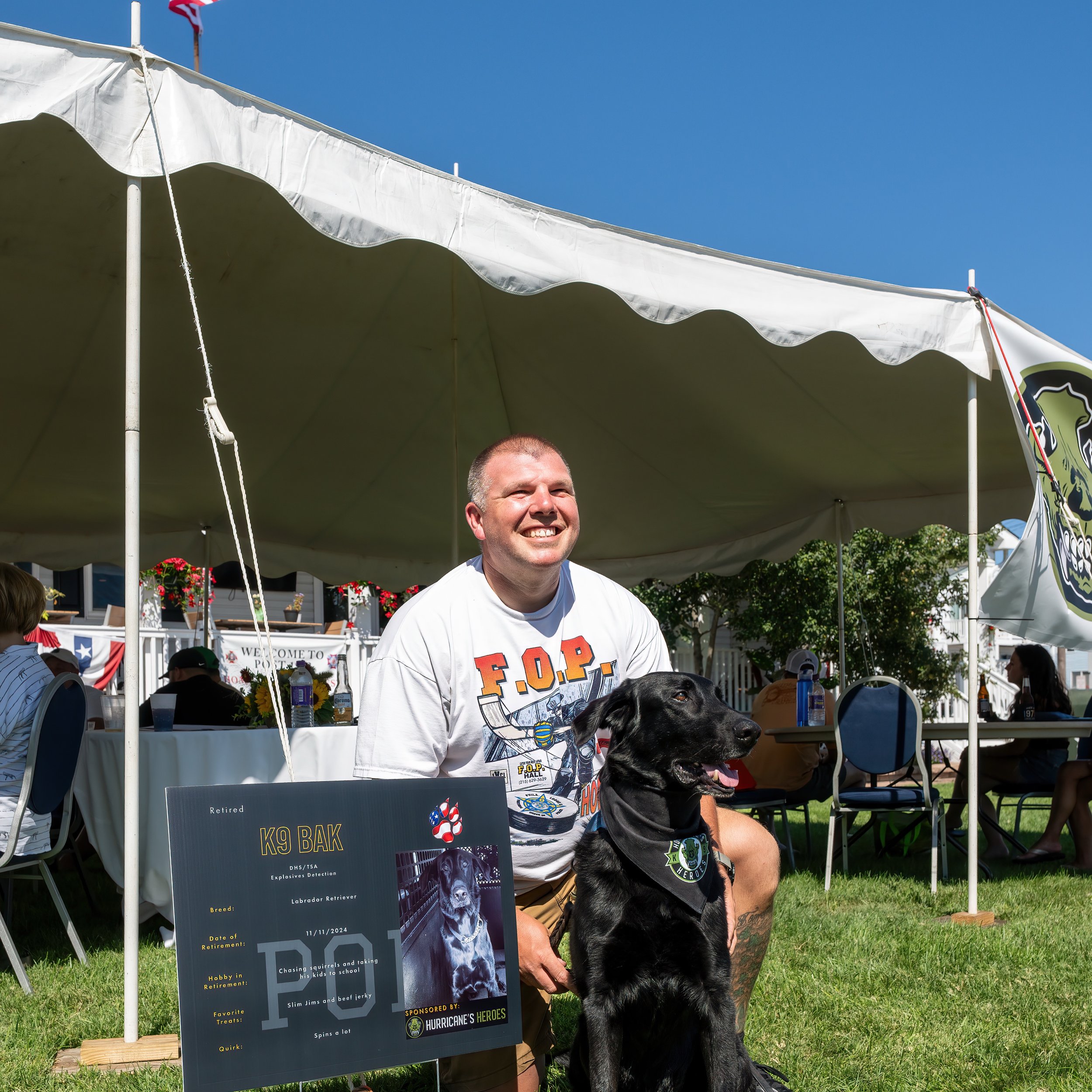 EOW K9 Bak - 5.21.26 🇺🇸

We were honored to meet Bak at our last annual fundraiser in SIC. He showed up in support of Hurricane&rsquo;s Heroes so event goers could meet our sponsored retired working dogs. It meant the world to us. He will be deeply