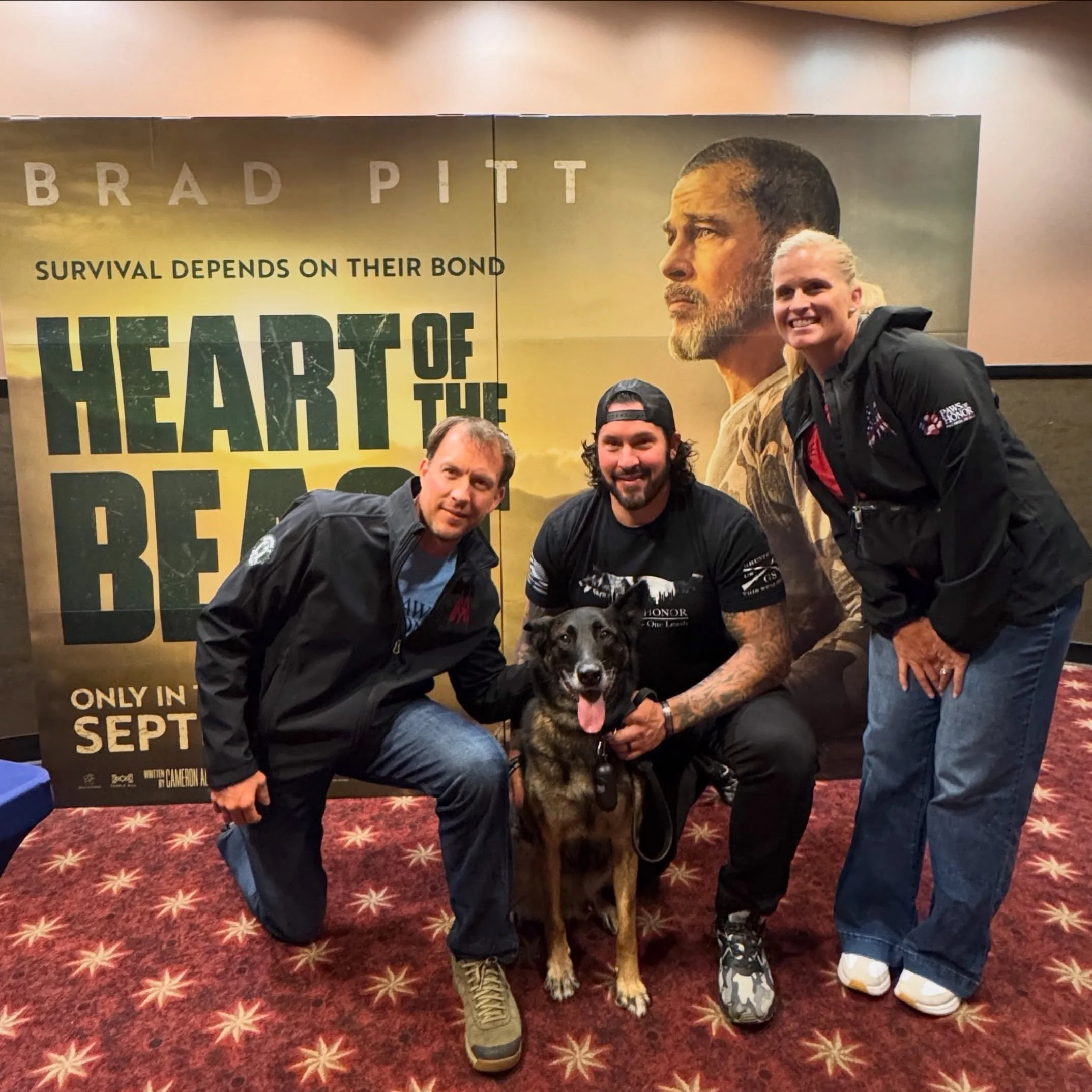 Huge thank you to @pawsofhonor for inviting us out to the premiere of Heart of the Beast in Alexandria, VA last night!

This movie is a must-see. It brings vital awareness to the heroics of our nation&rsquo;s working dogs and the lives they lead afte