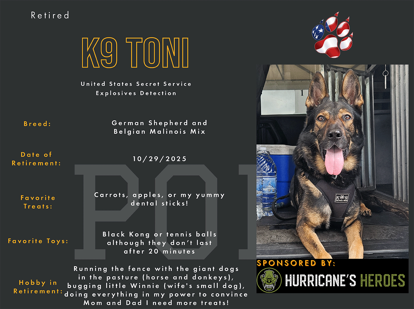 K9 Toni - USSS