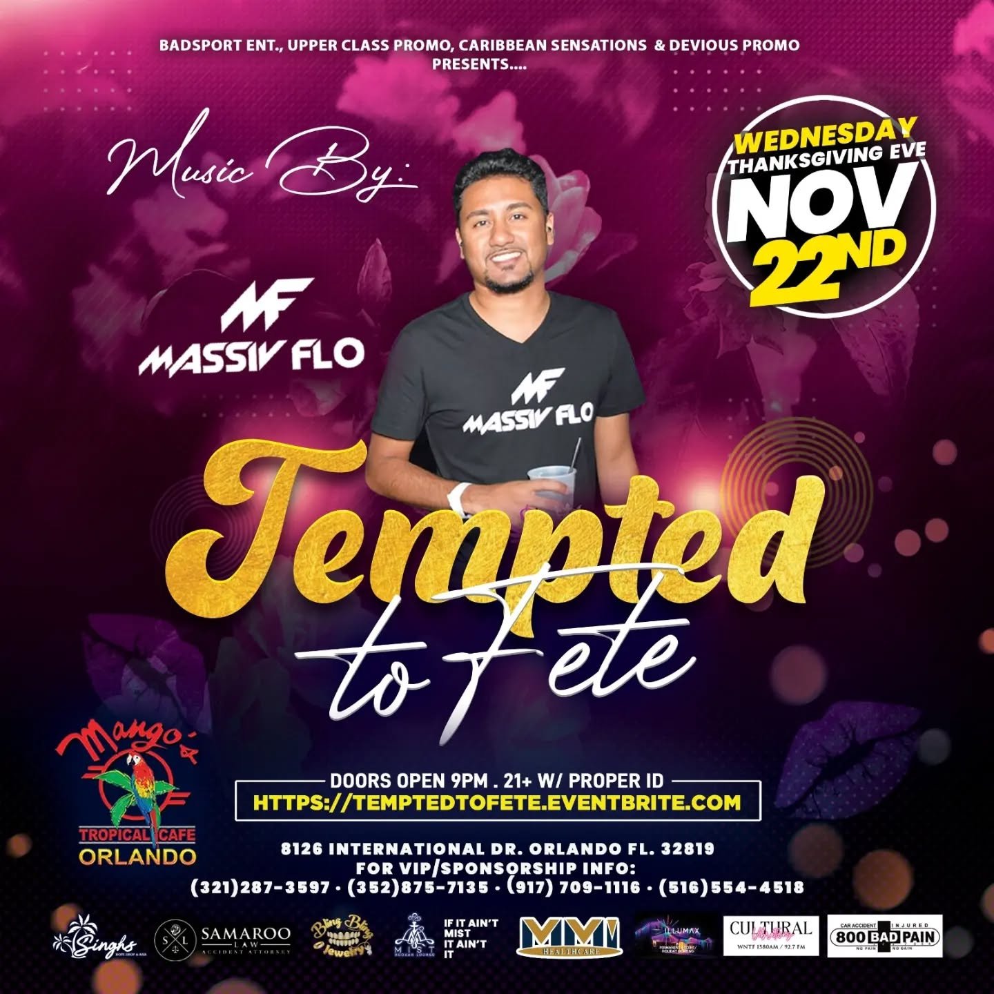 #Orlando GET READY‼️

@therealrupee is coming to town for the first time in over 7 years! 

&amp; IM ONE OF YOUR DJs 🎧

Join us the night before Thanksgiving! Wednesday, Nov. 22nd @mangosorlando 

PHYSICAL &amp; ONLINE TICKETS AVAILABLE! 
https://Te
