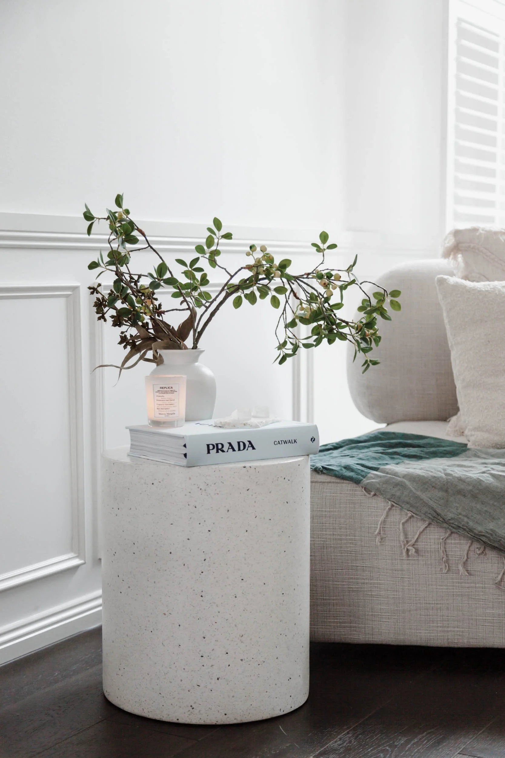 The Milan terrazzo stool is a captivating and versatile piece that harmonises elegance and timeless beauty to any space. It fits exactly under our Milan Terrazzo Dining table, making it the ideal seating choice for it. Thanks to its versatility it c