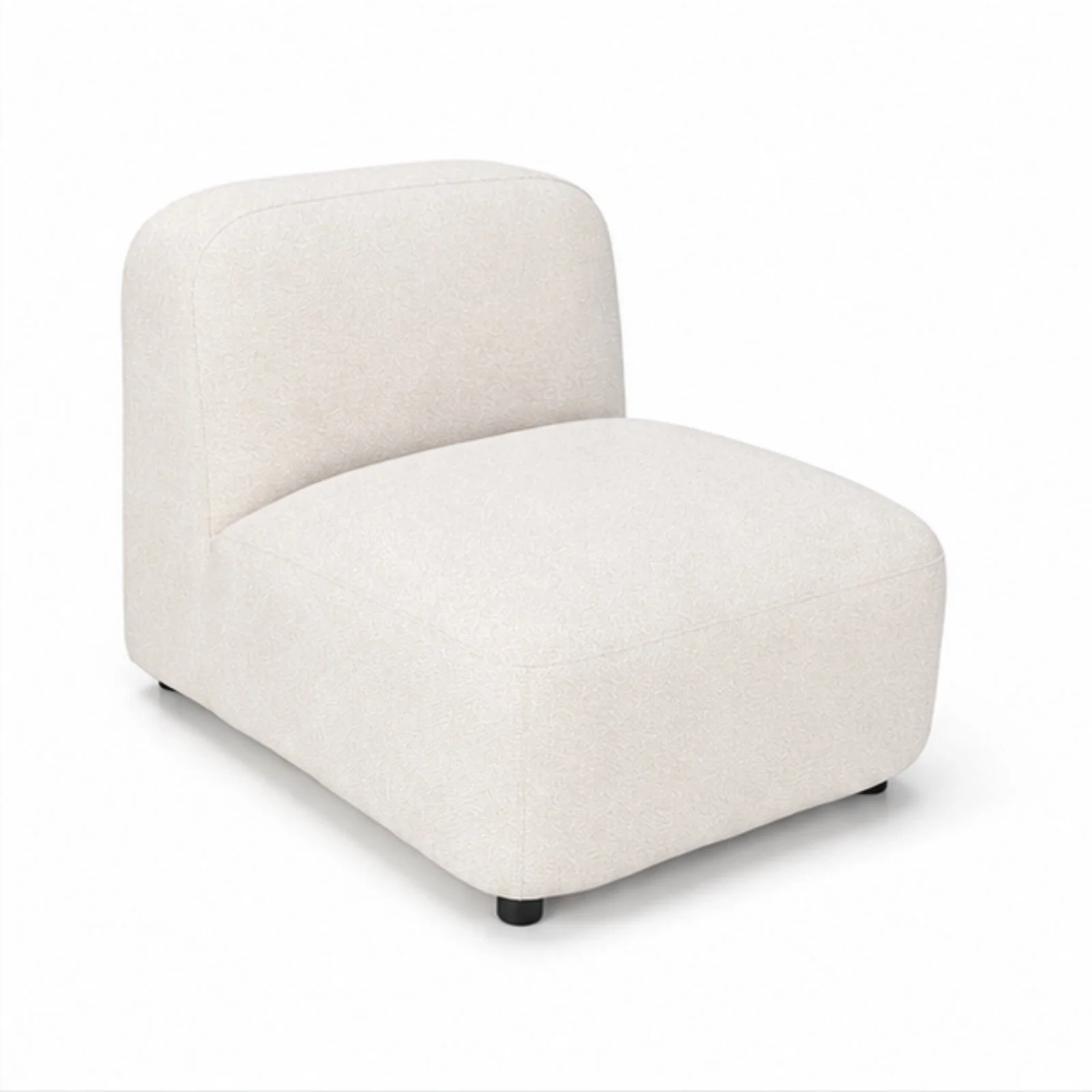 Barcelona Lounge Chair Ivory Boucle