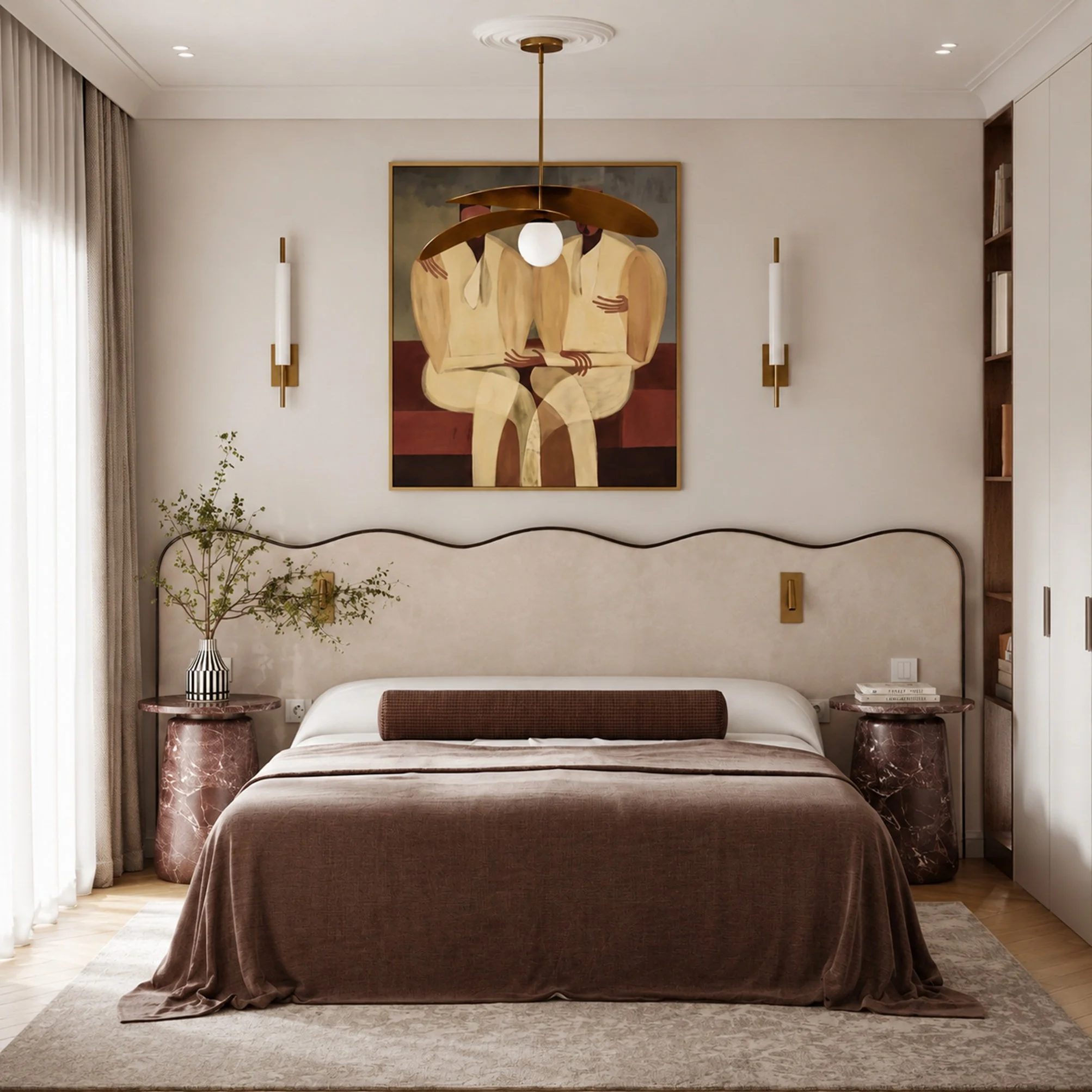 Uffizi Large Side Table Wine
