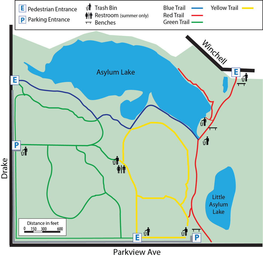 Trail Map Asylum Lake Preservation Association