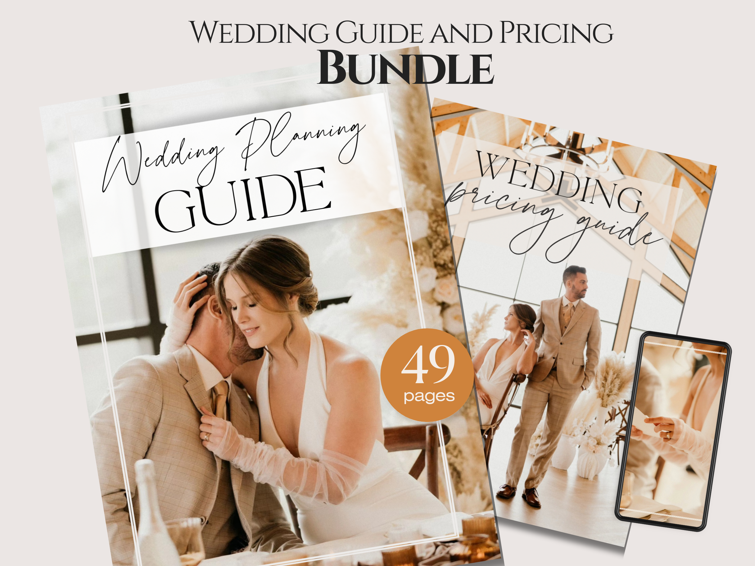 BUNDLE* Wedding Photographer Templates | Pricing & Planning Guide (Canva Digital Download)