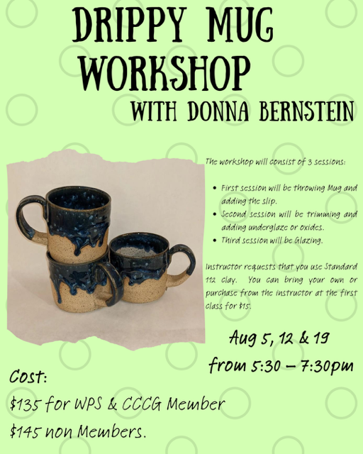 Drippy Mug Workshop with Donna Bernstein