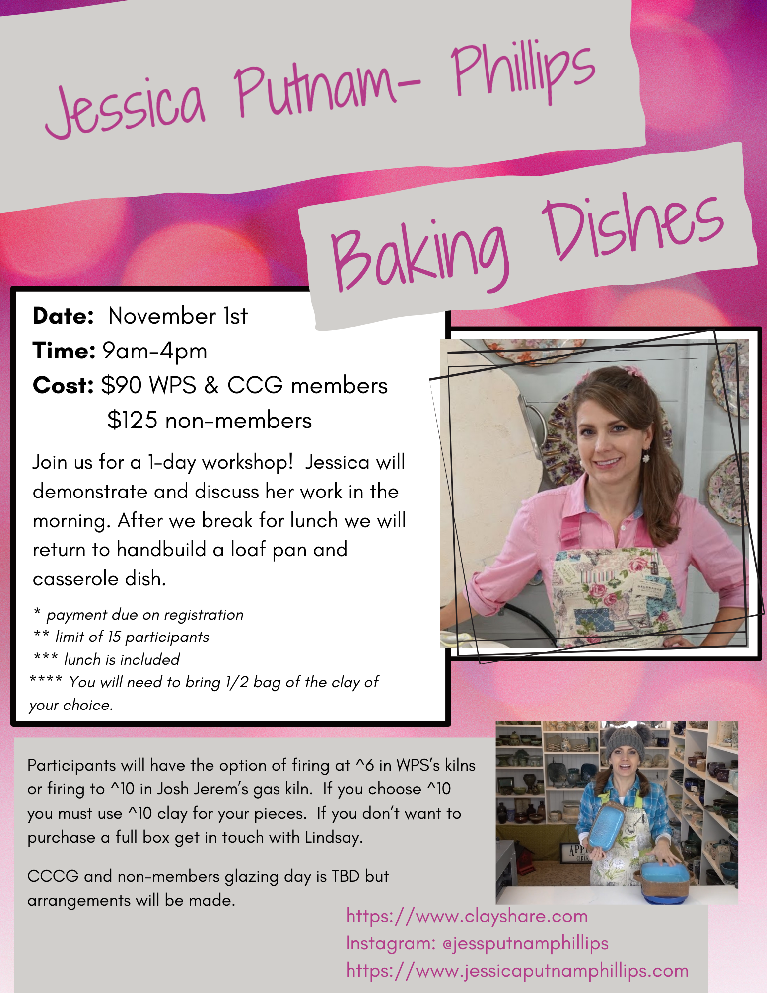 Baking Dishes with Jessica Putnam Phillips