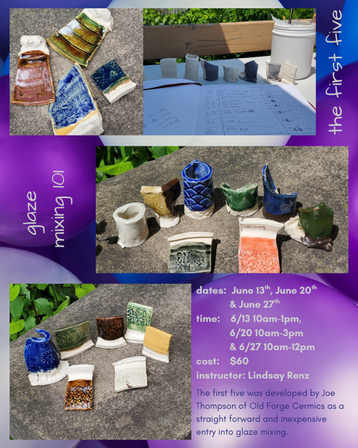 Glaze Mixing 101 : The First Five — Waterbrook Potters Studio