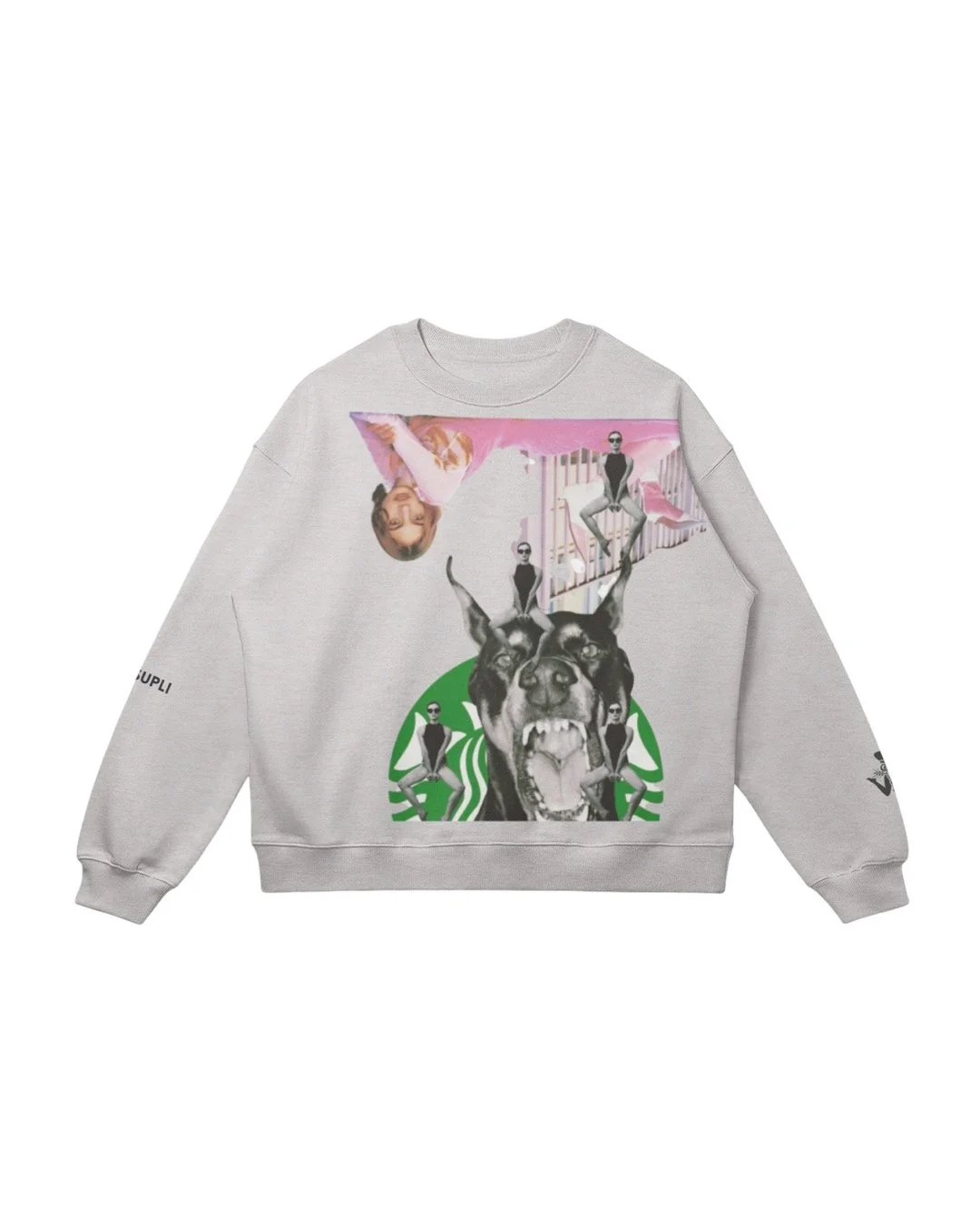 Angry Dog -  Unisex Heavyweight Oversized Sweatshirt