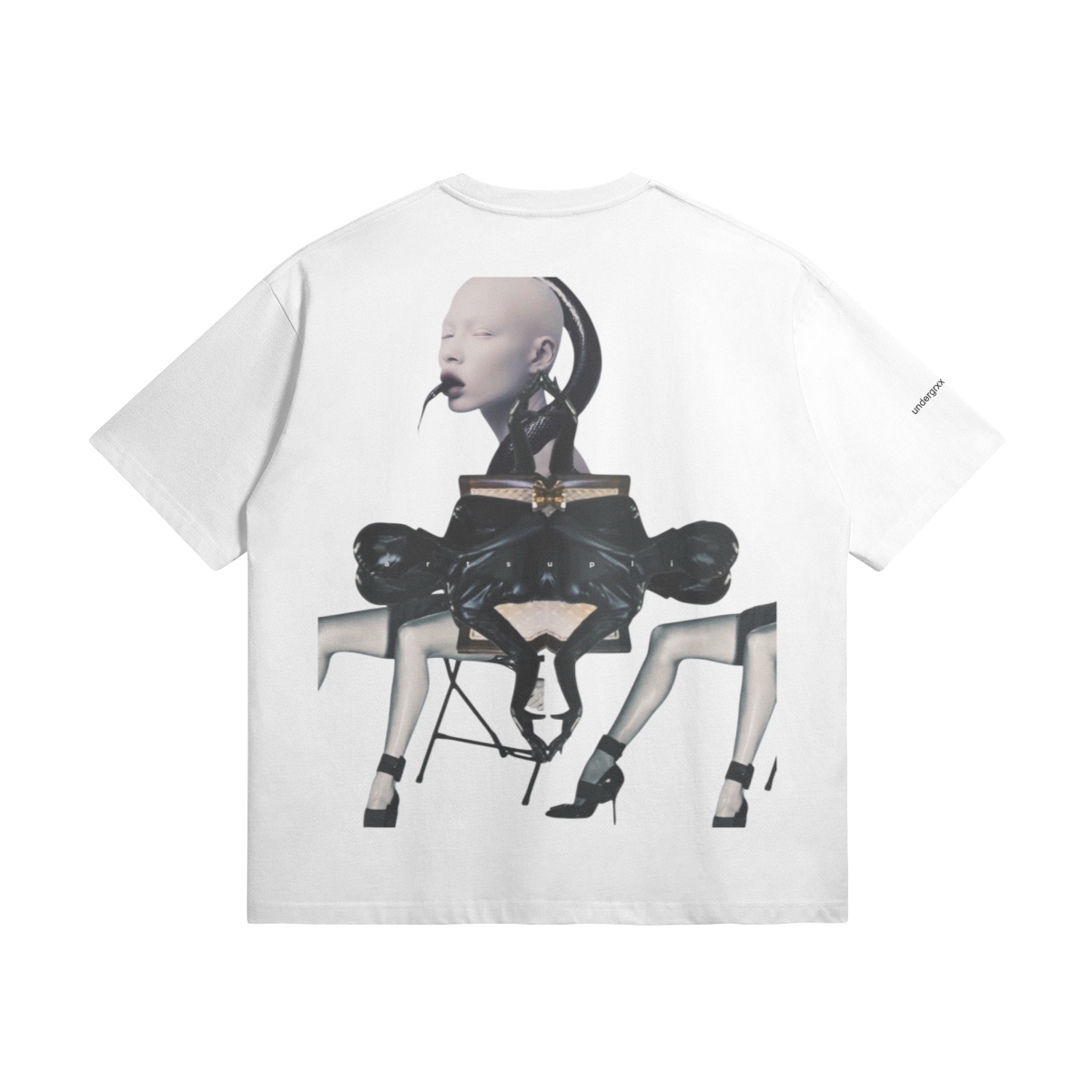 Snake - Unisex Oversized Crew Neck T - Shirt