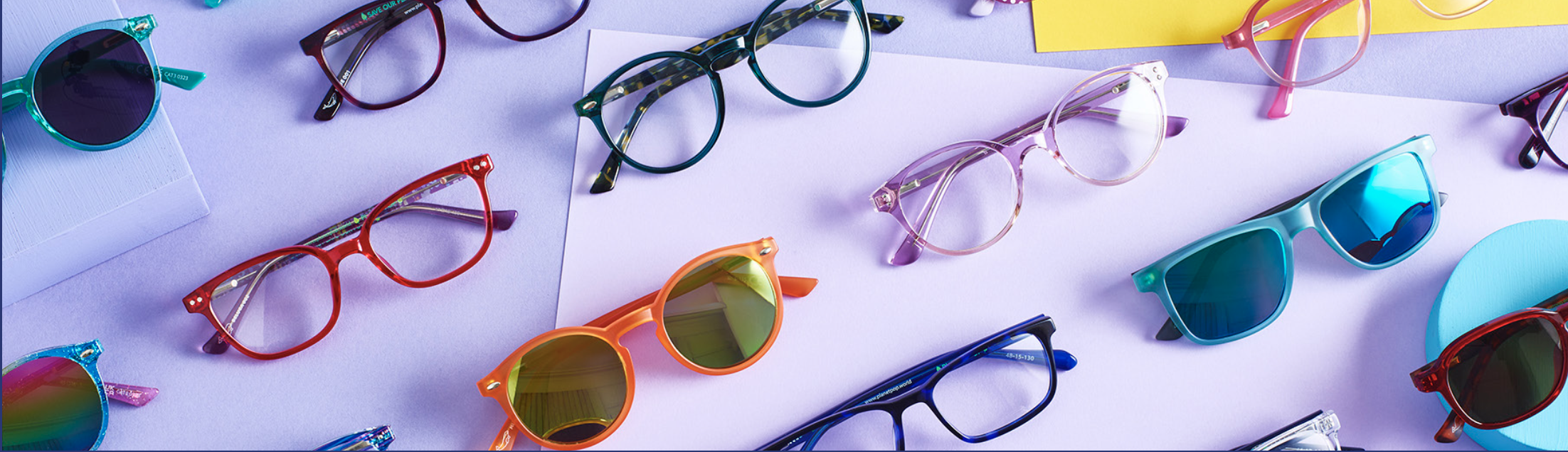 Monturas de gafas infantiles de colores