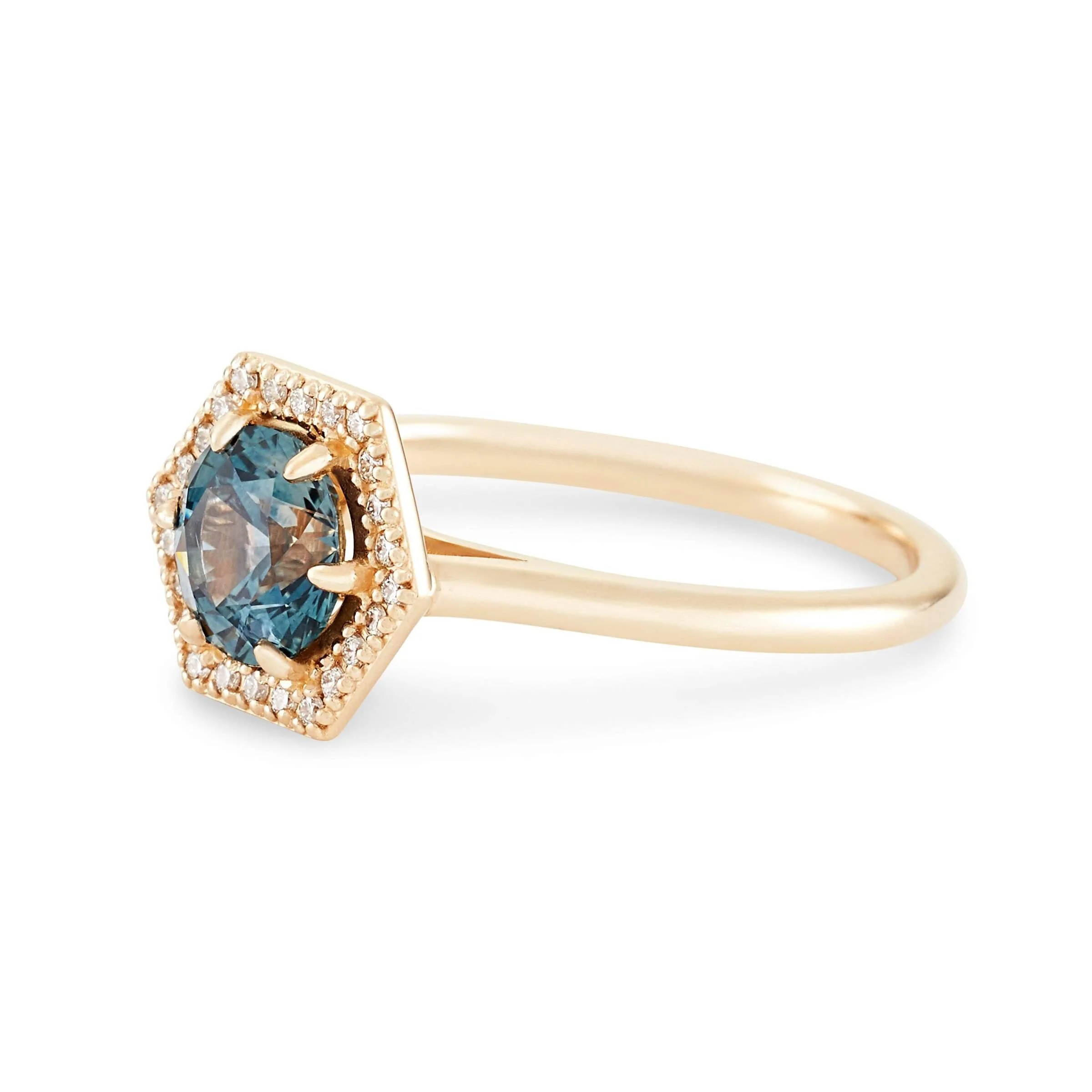 geometric engagement ring