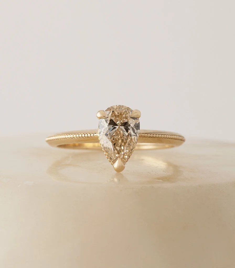 pear shaped engagement ring
