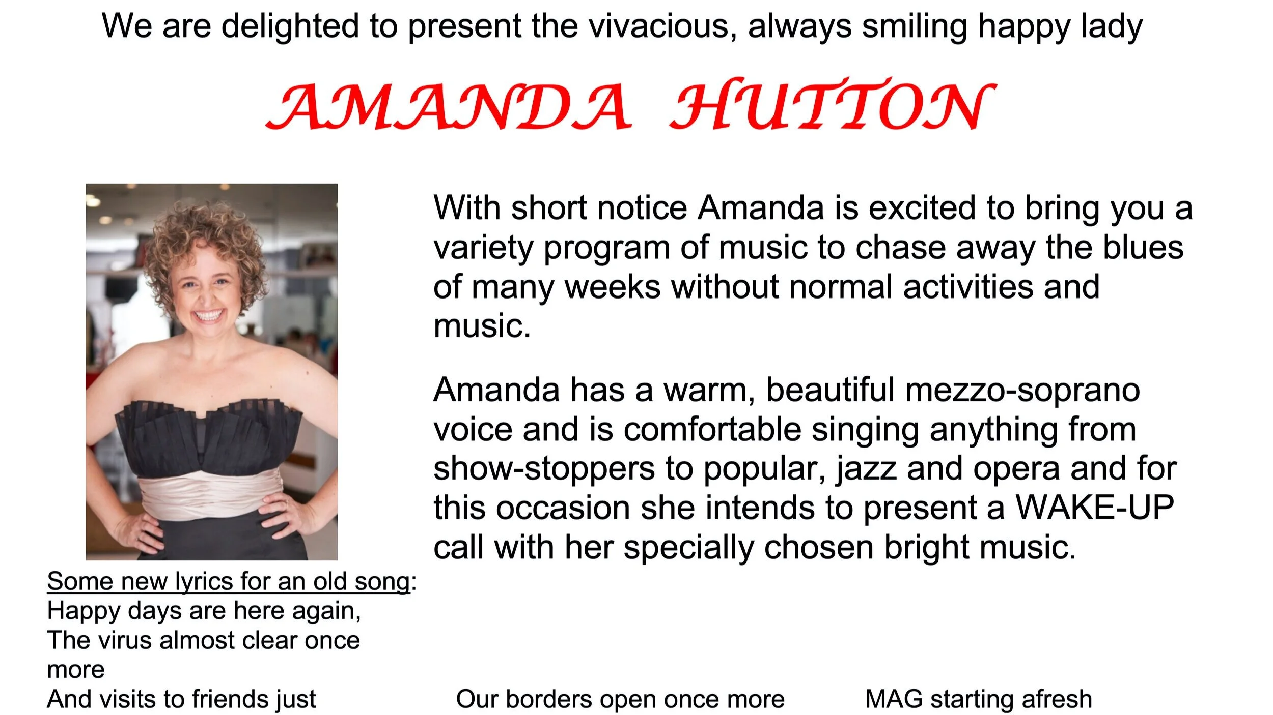 Happy days are here again!